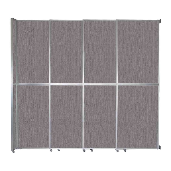 Operable Wall Sliding Room Divider 12'8" x 12'3" Slate Fabric